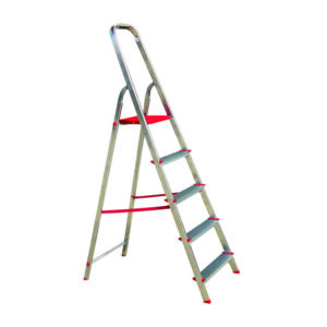 Escalera Tijera de Aluminio Habitex Basic Doméstica - 5 peldaños
